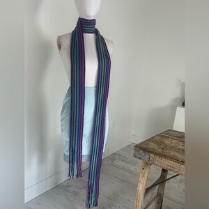 Colorful Striped Fringe ‎ Scarf